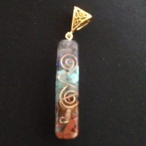 Chakra Healing Pendant 7 Chakra Stones Necklace